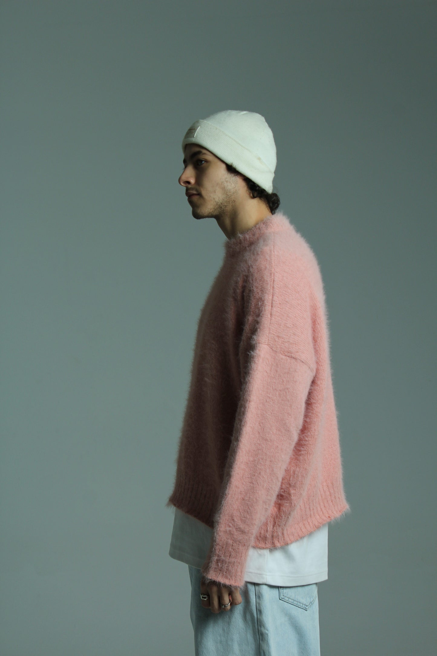 Pink Knit Mohair sweatshirt