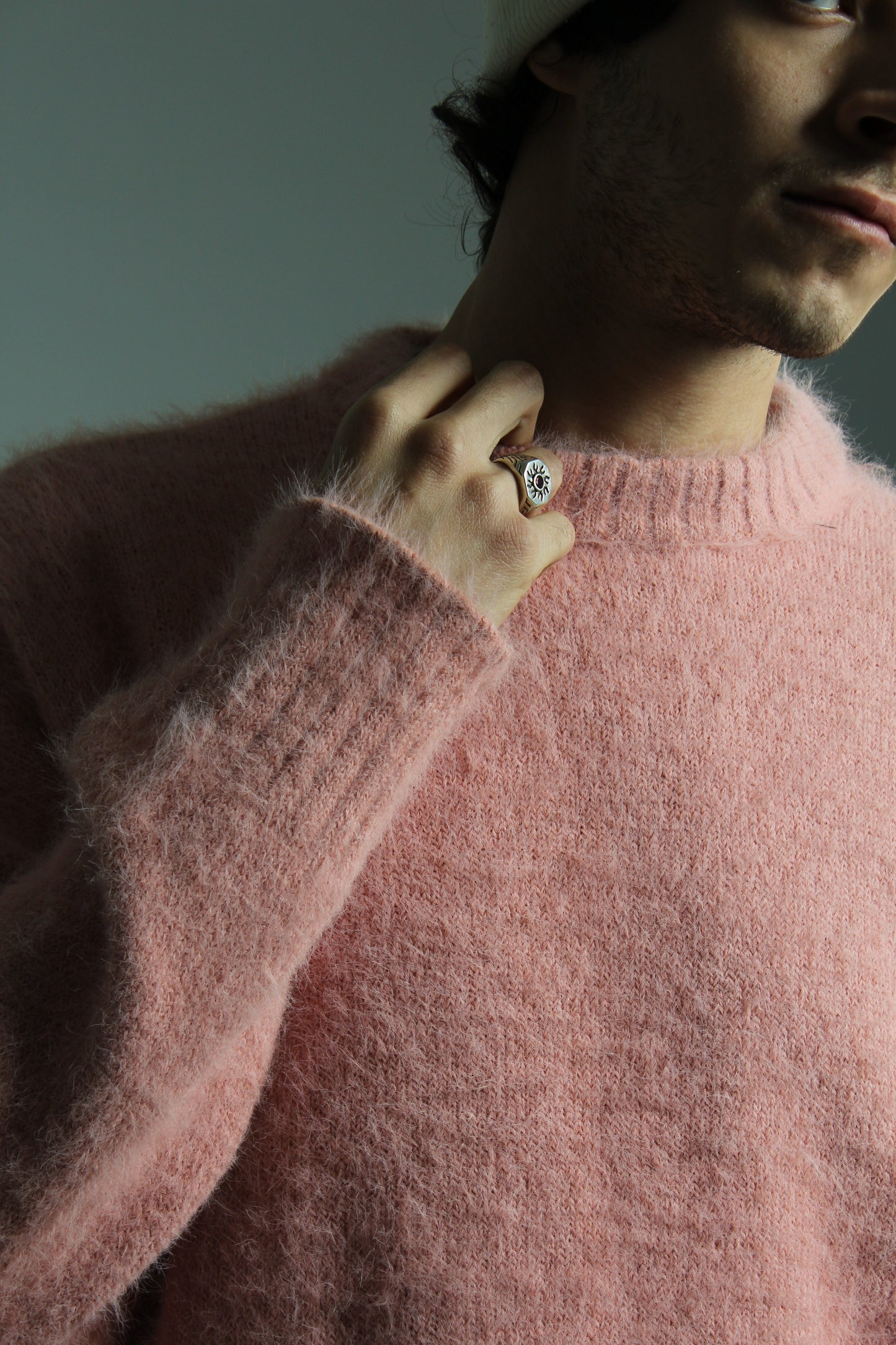 Pink Knit Mohair sweatshirt