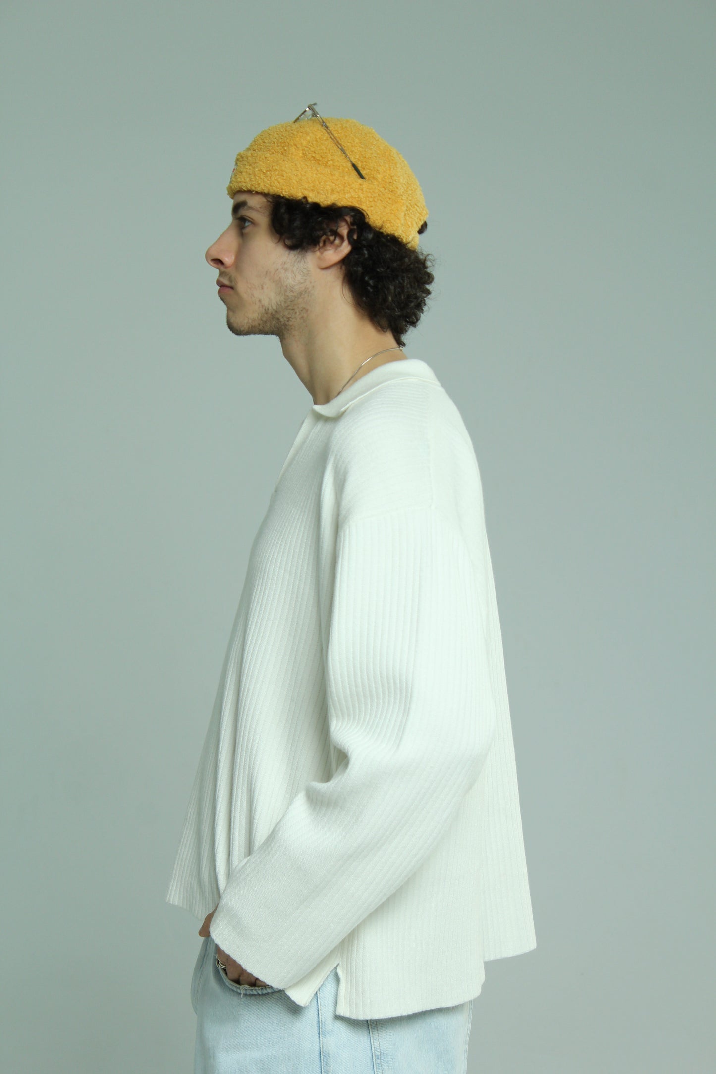 White Polo Sweatshirt